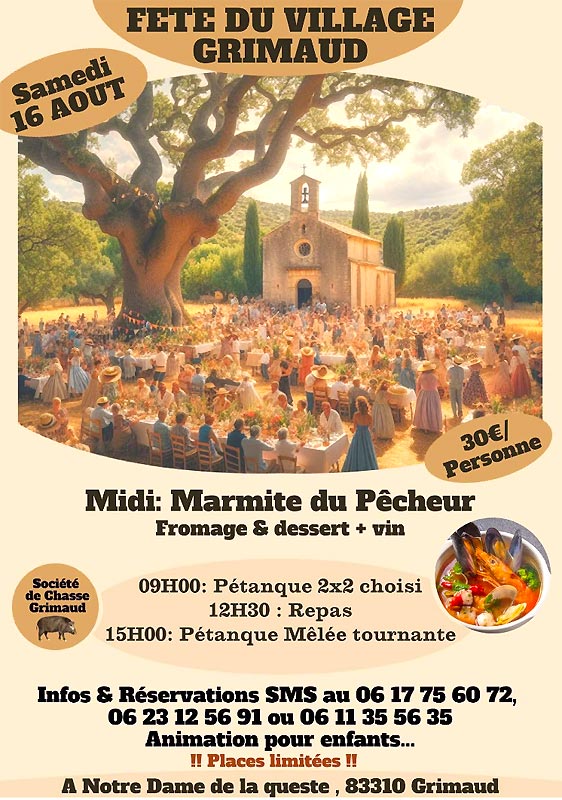 C'est la fte au village de Grimaud