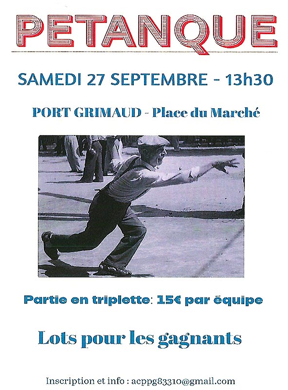 Ptanque  Port Grimaud