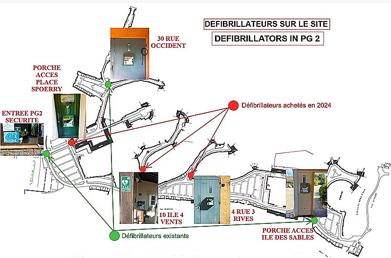 emplacement des dfibrillateurs  Port Grimaud 2