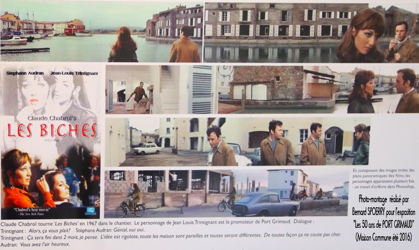 le film Les Biches de Claud Chabrol � Port Grimaud