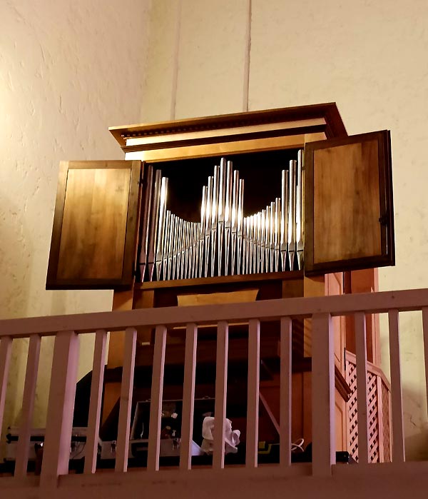 l'orgue de l'Eglise de Port Grimaud